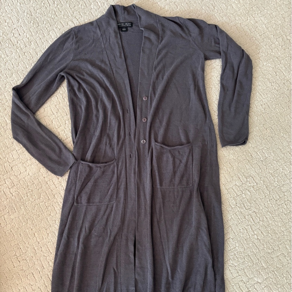 Barefoot Dreams Cozy Gray Cardigan